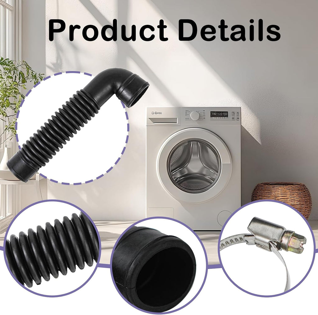 W10802689 Washer Tub-to-Pump Hose Replacement for Whirlpool Maytag Kenmore