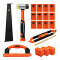 Laminate Wood Flooring Installation Kit, Vinyl/LVP Flooring Tools,Tapping Block with Handle,Pull Bar,Rubber