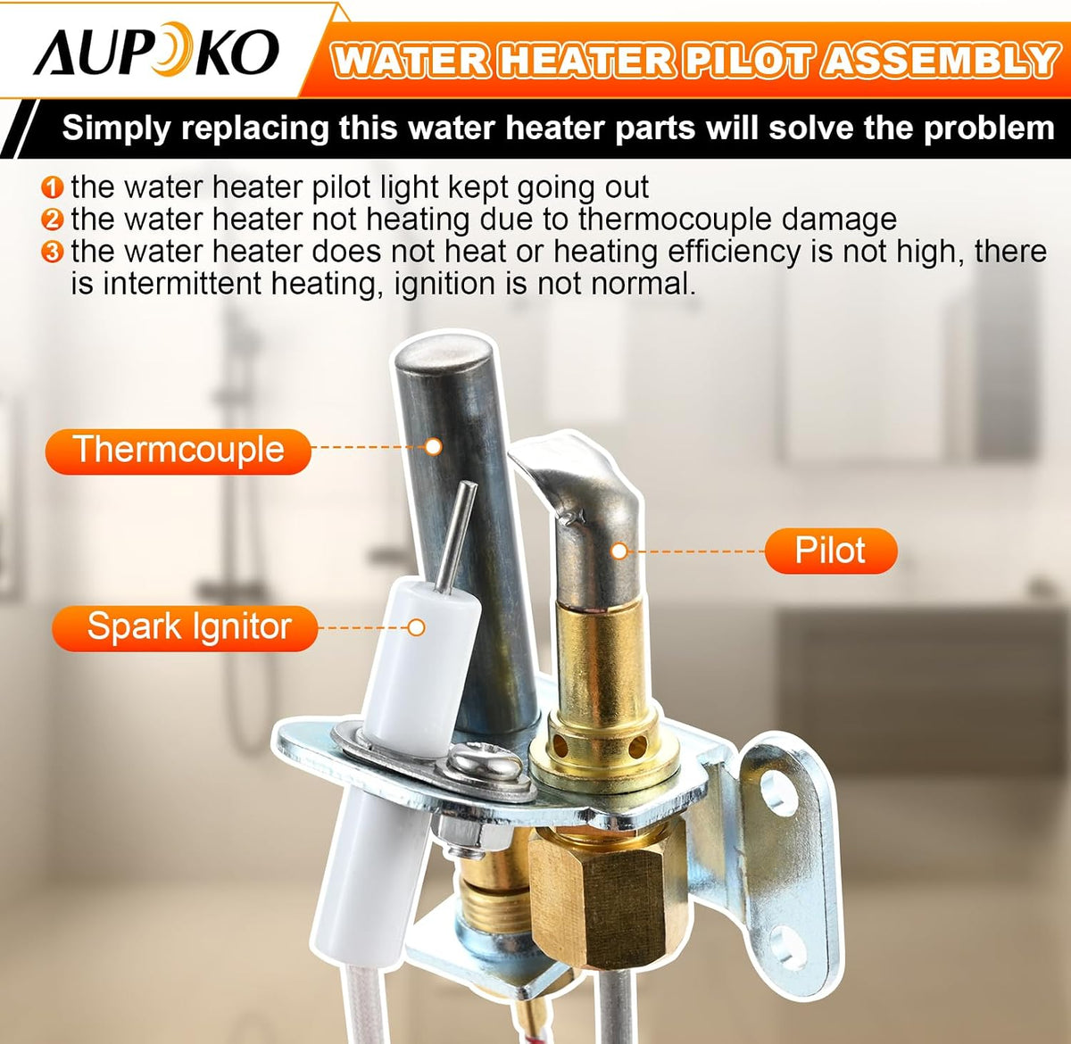 Aupoko 233-47845-05 Water Heater Pilot Assembly 415-47845-05 Pilot Assembly