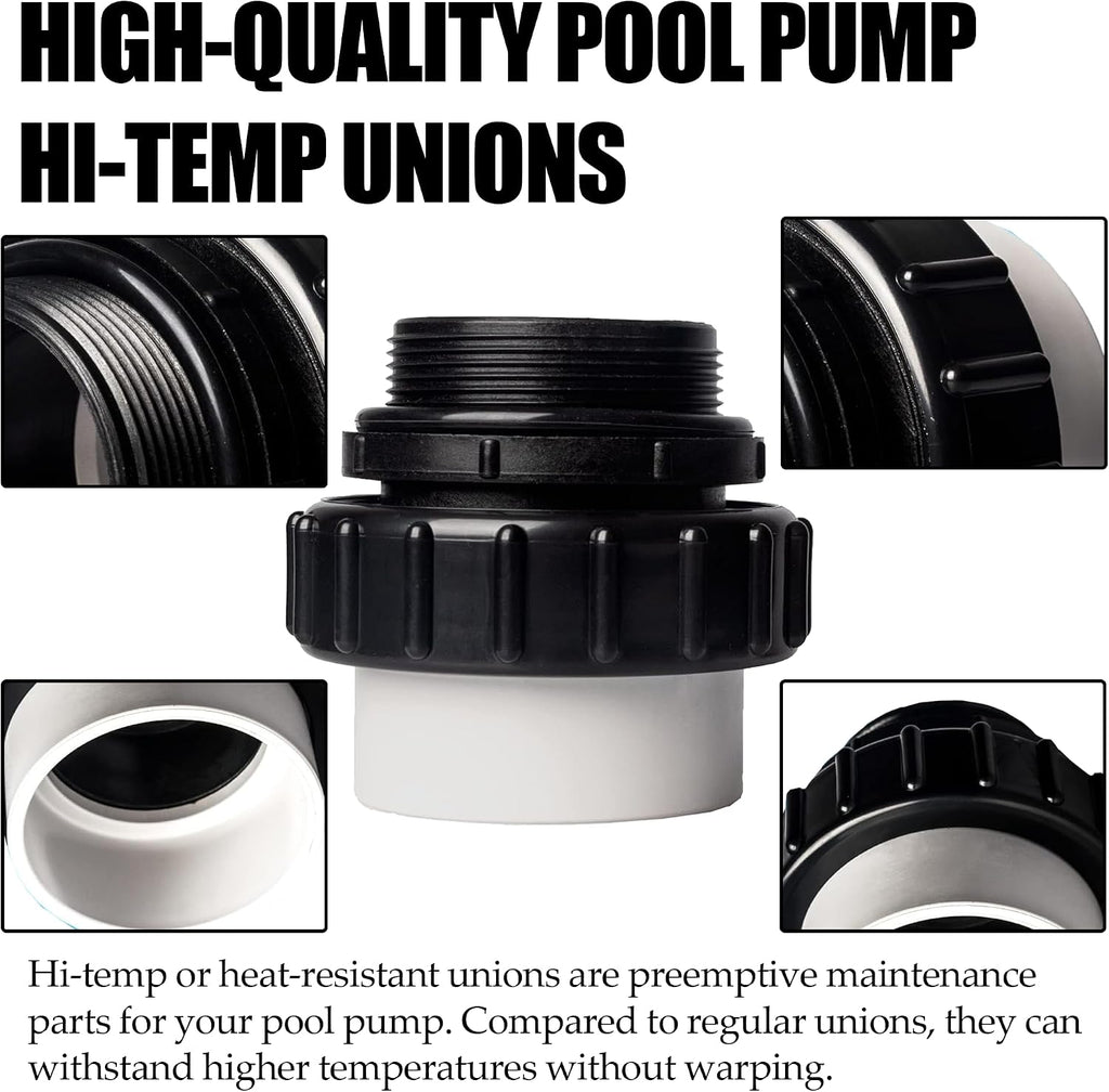 TonGass (4-Pack) 2" MIP x 2" PVC Hi-Temp Unions