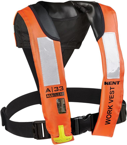 A-33 Automatic All Clear Inflatable Work Life Jacket
