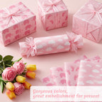 120 Sheets Pink Tissue Paper Bulk 20 x 14 Inch