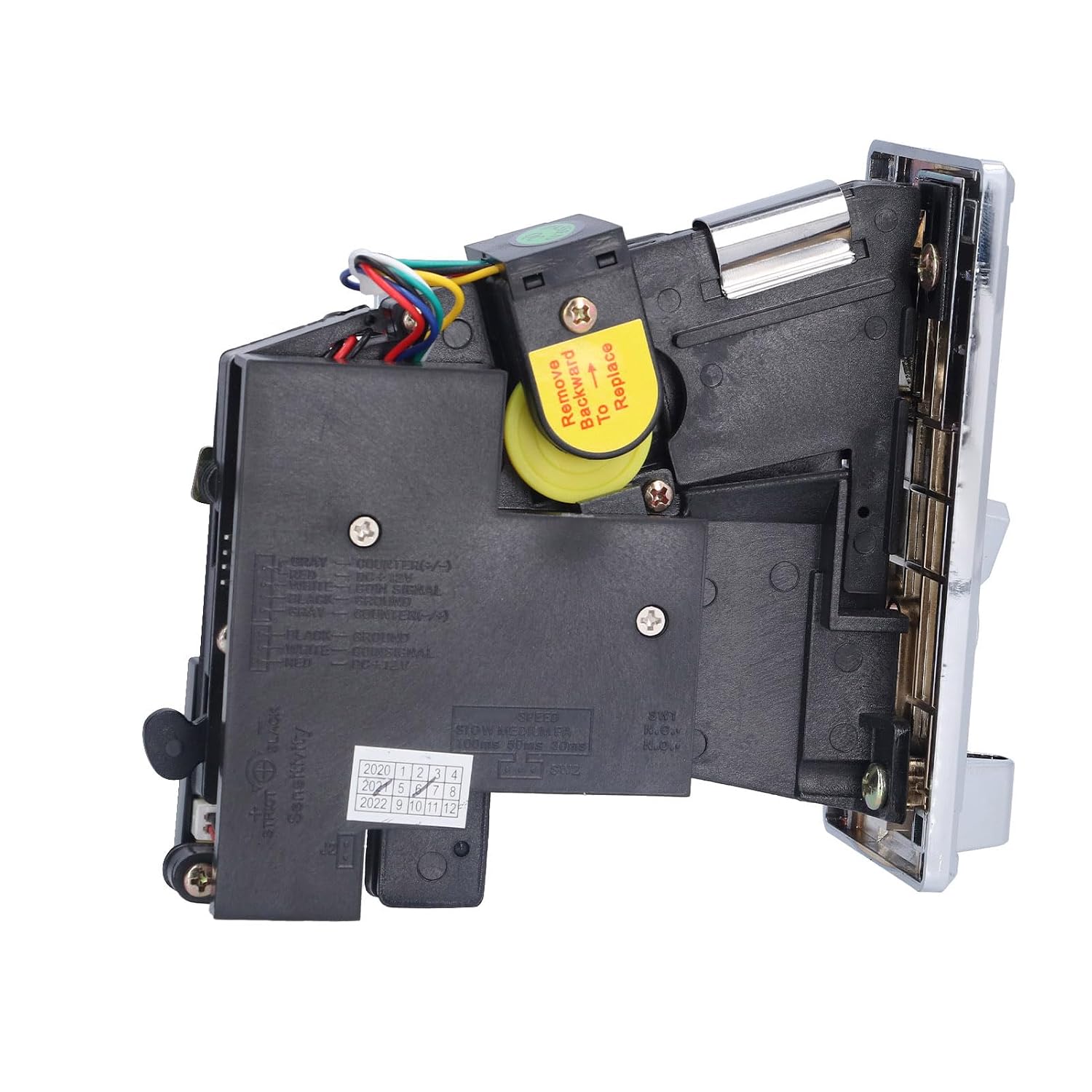 Bill Acceptor for Vending Machine 2024 Upgraded Electronic CPU Selector Compatible with Game Machines Silver Grey