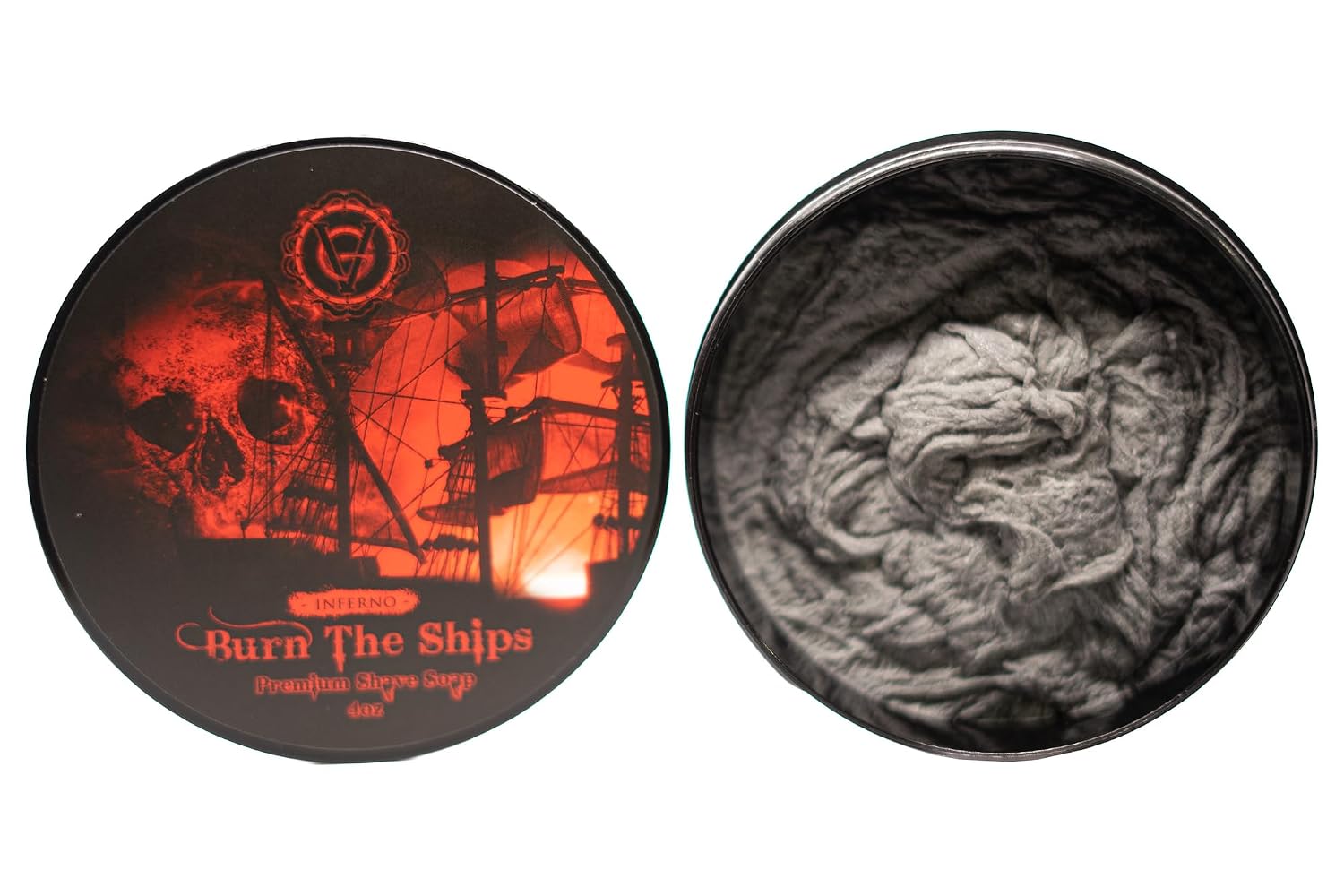 Shave Cream for Men | Burn The Ships Premium 4oz | Hydrating & Lathering Shaving Cream for Wet Shaving Sensitive Skin