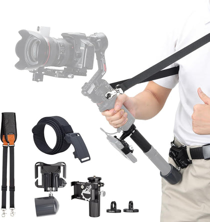 Handheld Camera Gimbal Stabilizer Accessories Load Reduce Kit | Adjustable Shoulder Strap/Belt/Gimbal
