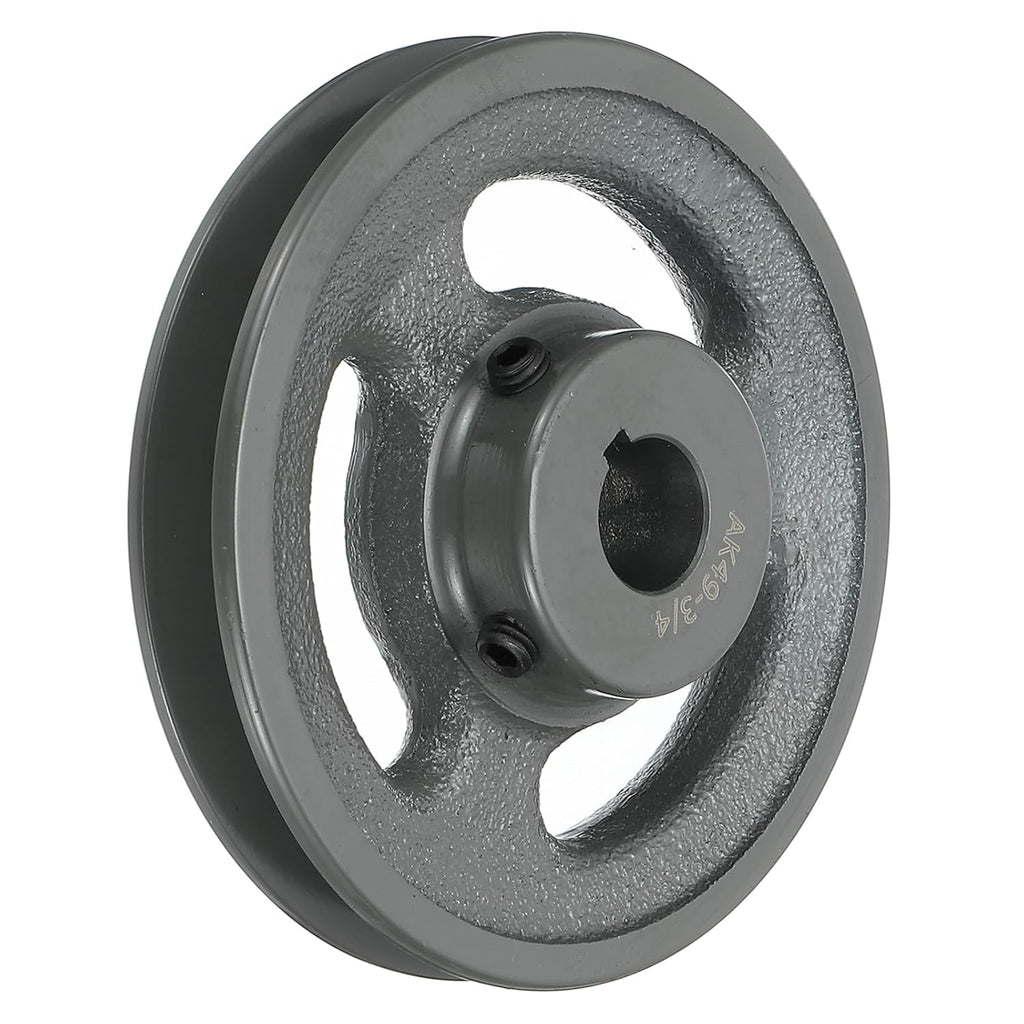 uxcell AK49-3/4 V-Belt Sheave 3/4" Bore, 4.75" OD, Single Groove Web Sheave
