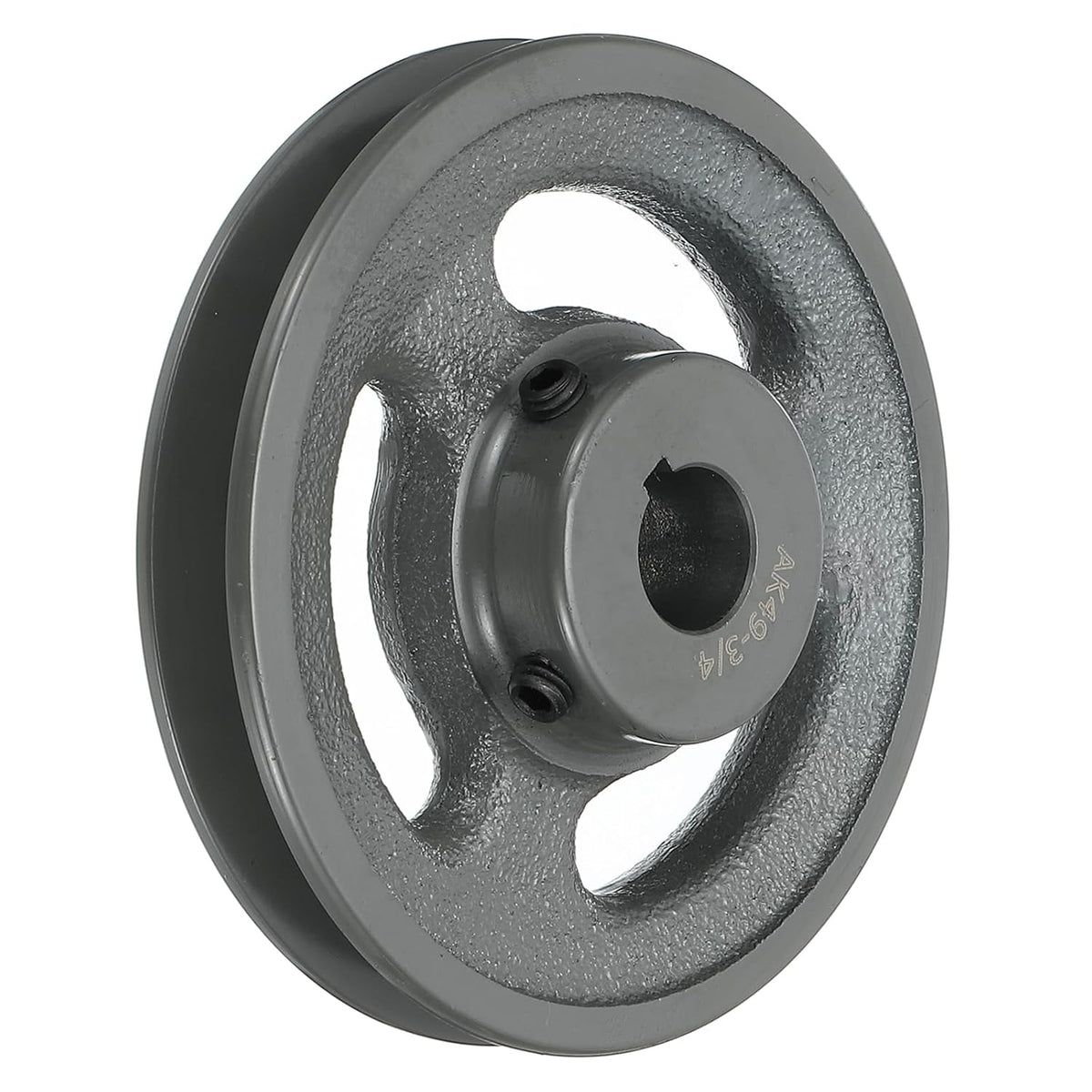 uxcell AK49-3/4 V-Belt Sheave 3/4" Bore, 4.75" OD, Single Groove Web Sheave