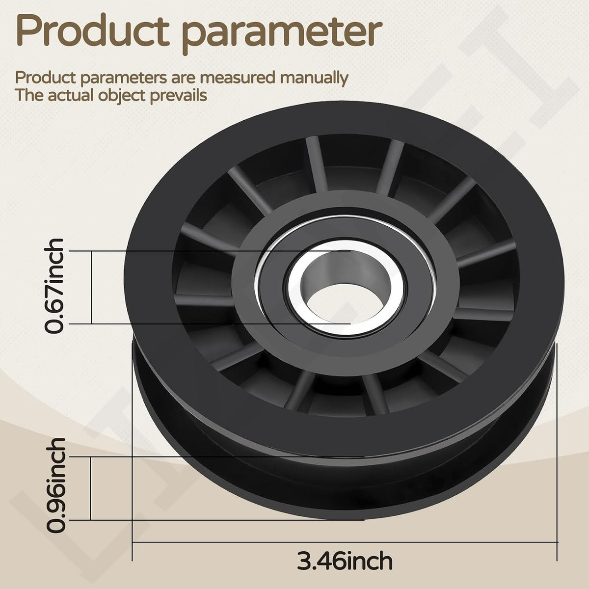 756-05032 Flat Idler Pulley Compatible with CUB Cadet MTD GT XT1 XT2 ZT1 ZT2 Ultima 42 46 50 Lawn Mower
