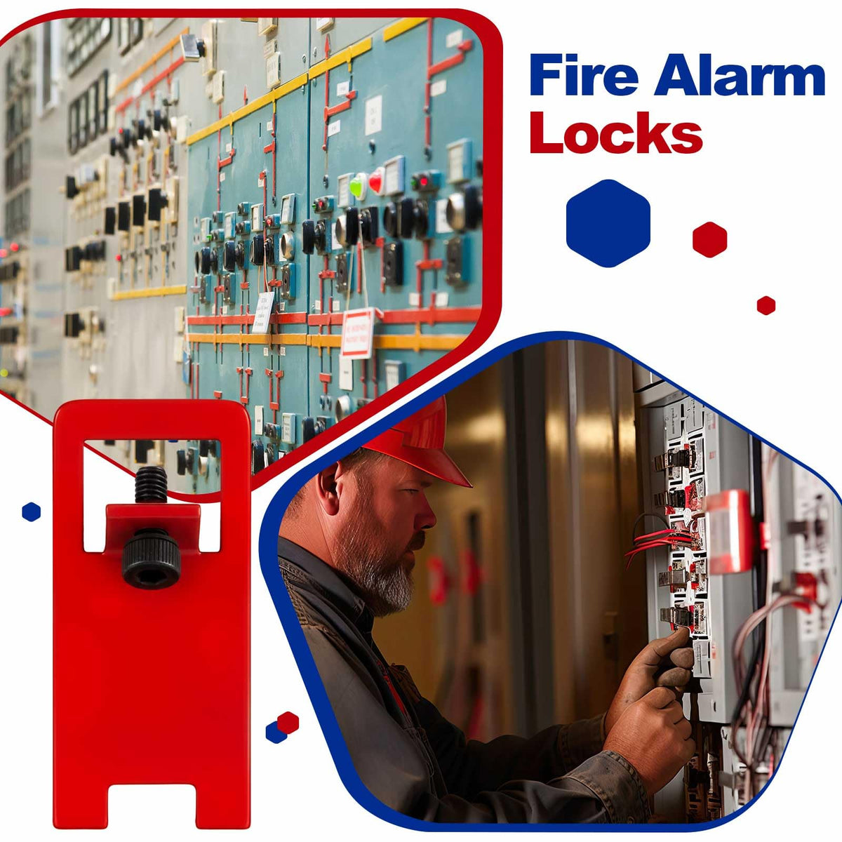 10 Sets Fire Alarm Breaker Locks Circuit Breaker Lockout Kit