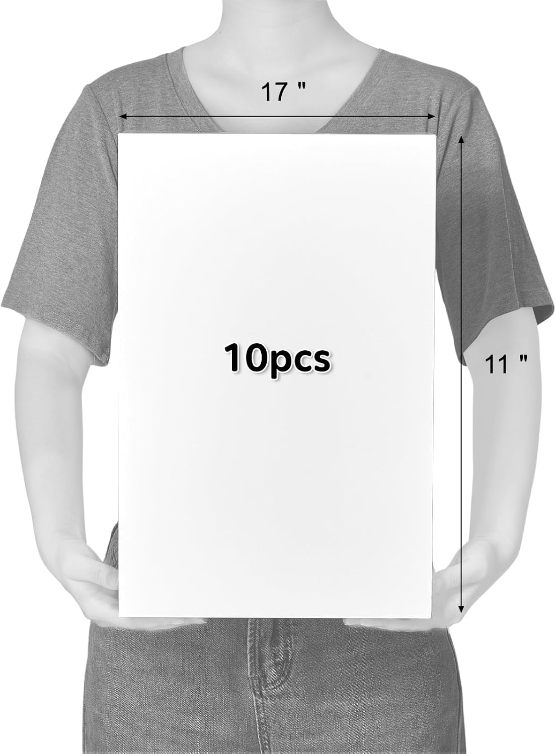 10 Pack Extra Large Gift Boxes with Lids for Presents, 17 x 11 x 4 Inch Deep White Gift Boxes Auto Pop-Up Christmas