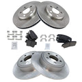 Front and Rear Brake Pad & Rotor Kit Ceramic