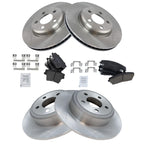 Front and Rear Brake Pad & Rotor Kit Ceramic