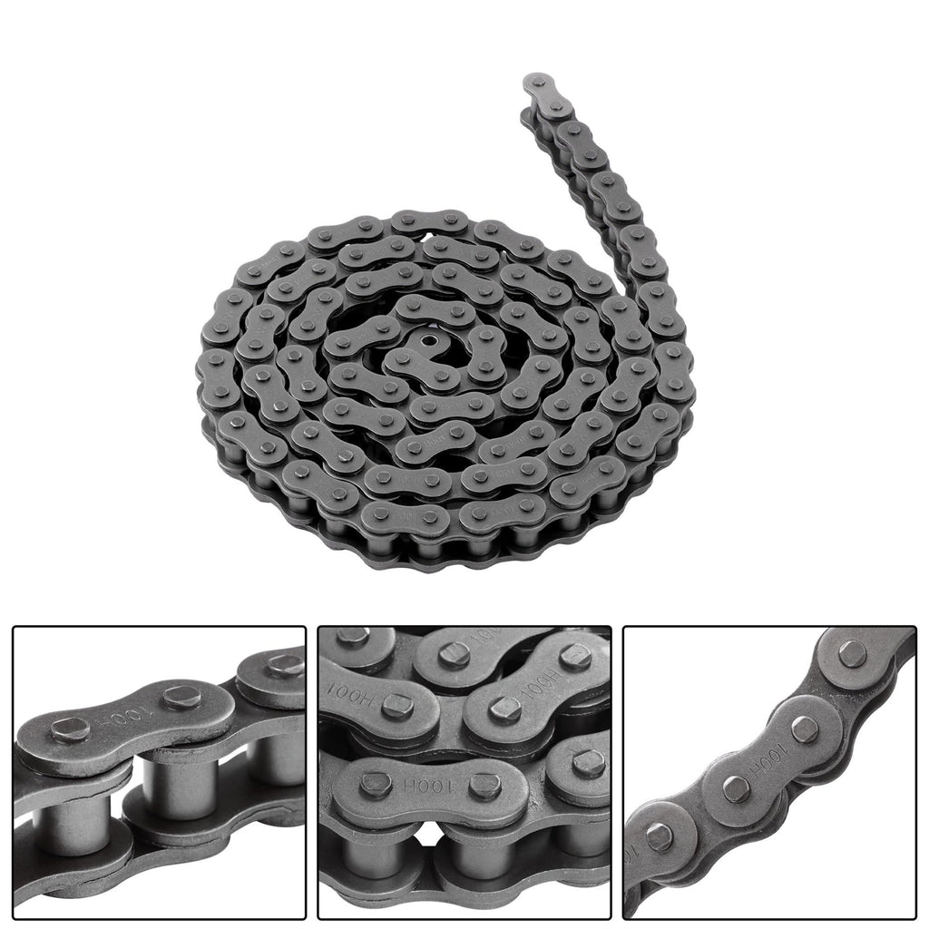 LiGuVCY 100H 10 Feet Heavy Duty Roller Chain with Connecting Link