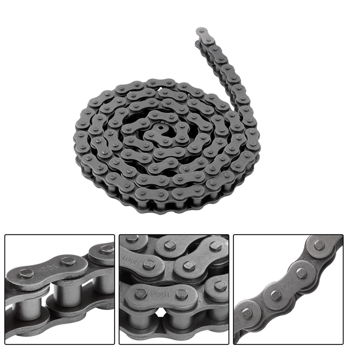 LiGuVCY 100H 10 Feet Heavy Duty Roller Chain with Connecting Link