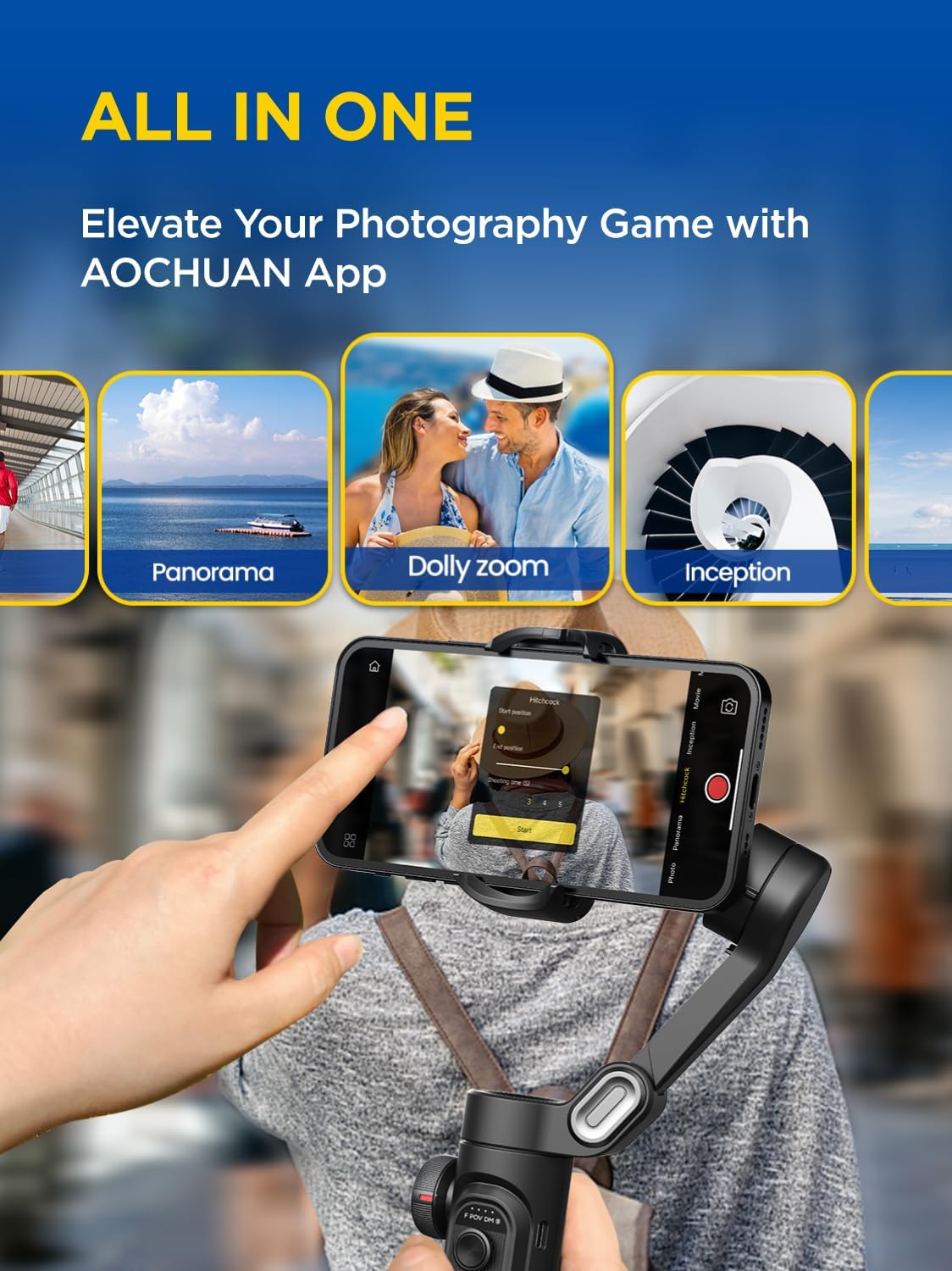 Smart XE w/Focus/Object Track Gimbal Stabilizer for iPhone Gimbal | Foldable Handheld Phone Stabilizer for Video