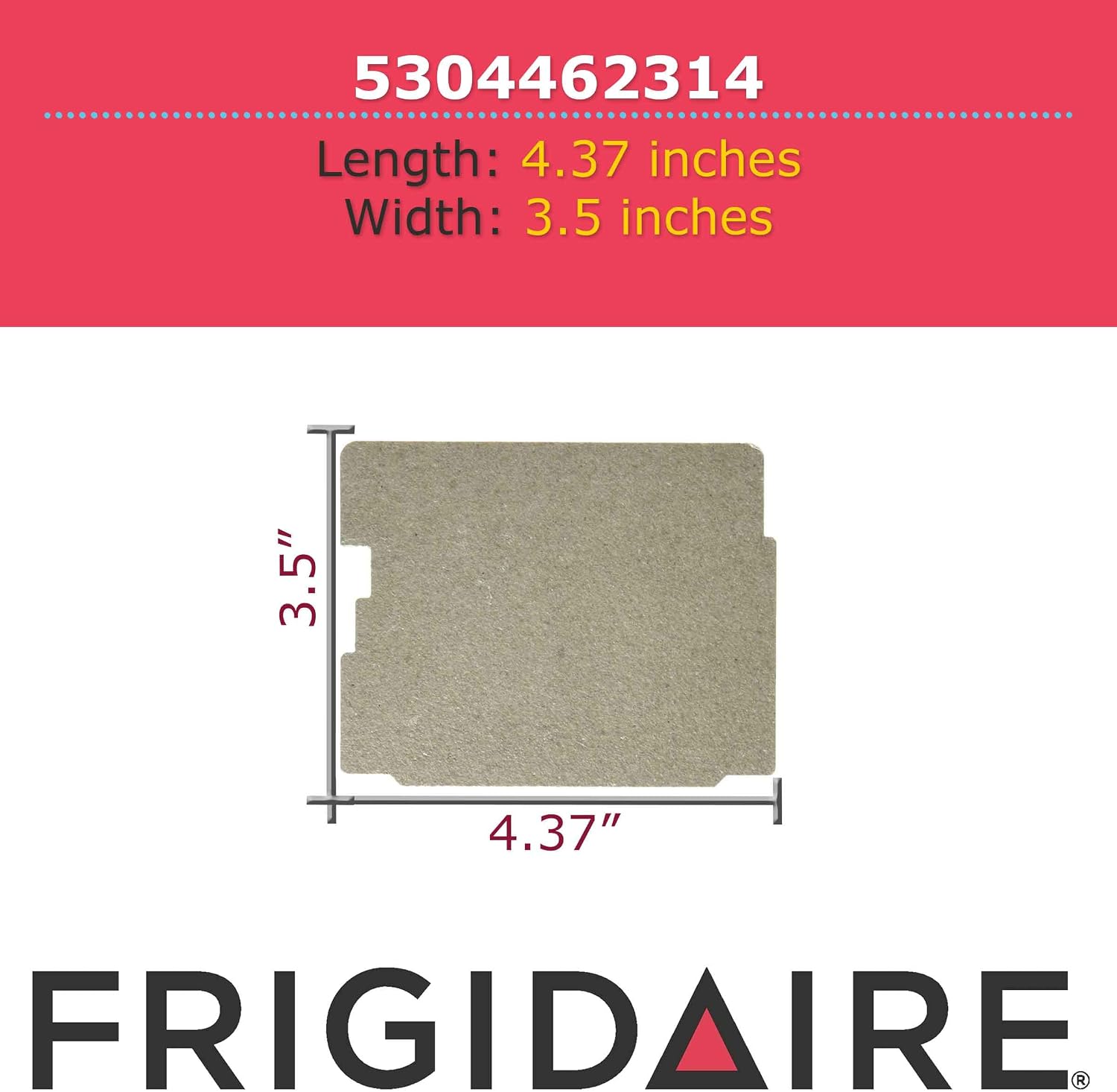 5304462314 Waveguide Cover for Microwave Ovens