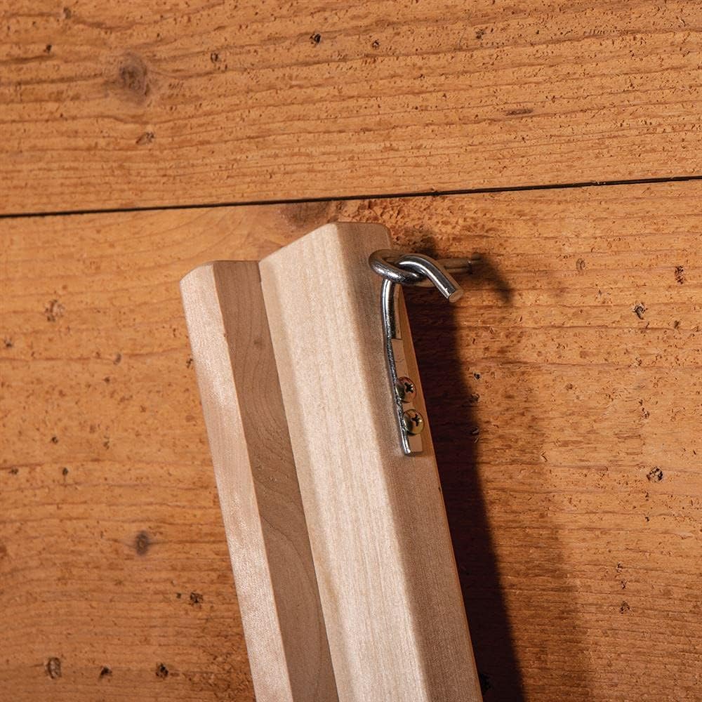 Collapsible Wooden English Saddle Rack | 18" Length | Easy to Mount | Folds Down Not Used | Fits Shorter Skirted