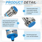 MECCANIXITY Inductive Proximity Sensor, NPN NO M30 10mm Approach Sensor