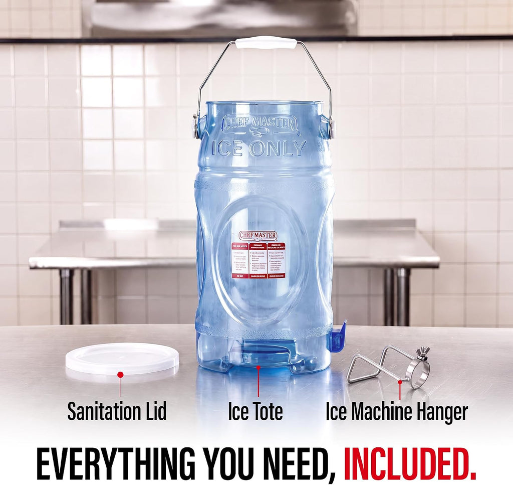 Plastic Tote Ice Bucket With Lid, 6 Gallon, Commercial-Grade