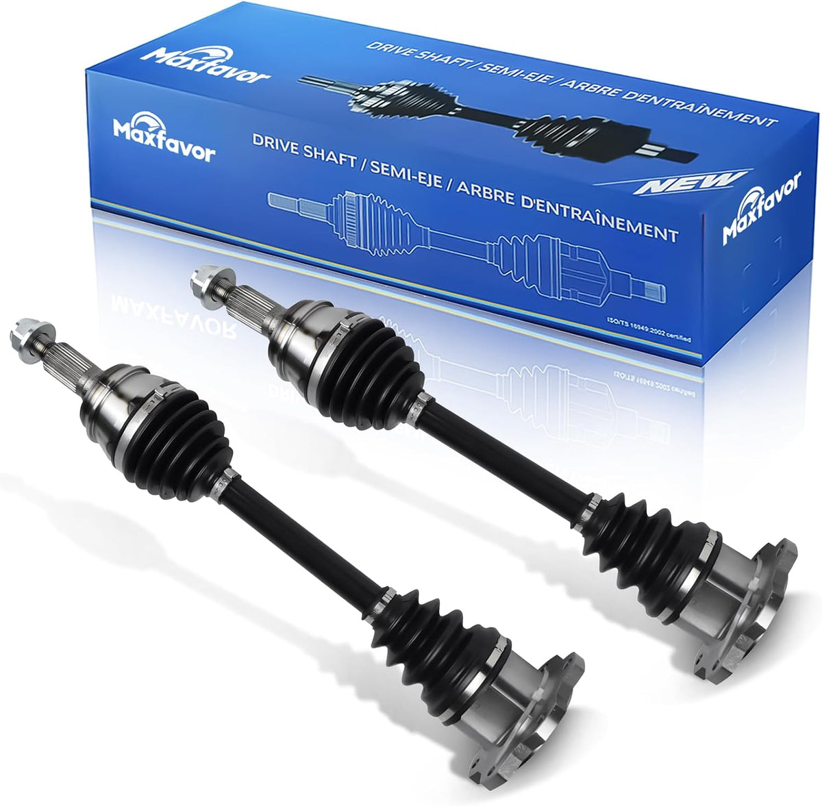 Maxfavor CV Axle Front Pair Fit for 1999-2006 Chevy Silverado 1500 CV Axles
