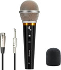 Handheld Dynamic Microphone for Karaoke Singing, Wired XLR Microphone with On and Off Switch and 13ft Detachable XLR