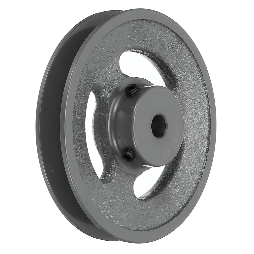 uxcell BK55-1/2 V-Belt Sheave 1/2"Bore 5.25"OD Single Groove Web Sheave