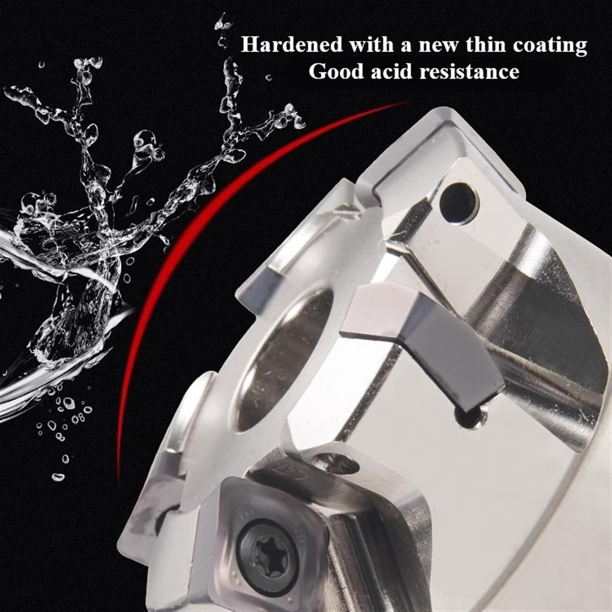Indexable Face Mill 0.87"x 2" Main Offset 75° 4 Flutes Face Mill Milling Cutter