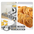 Stainless Steel Meat Grinder Attachments Mixer Pastry Attachments Metal Texture For Multiple Baking And Cooking Needs