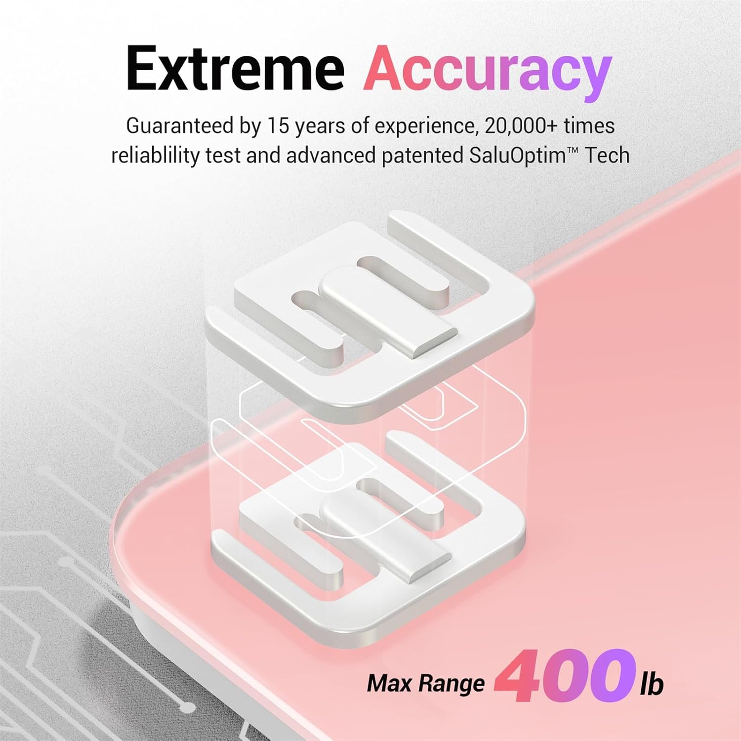 Bathroom Scale for Body Weight, Highly Accurate Digital Weighing Machine for People, Upgraded Batteries Included