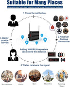 Restaurant Pager System Table Call System with 15 Call Buttons