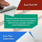 4x6 Thermal Shipping Labels Waterproof, Compatible with Rollo Zebra