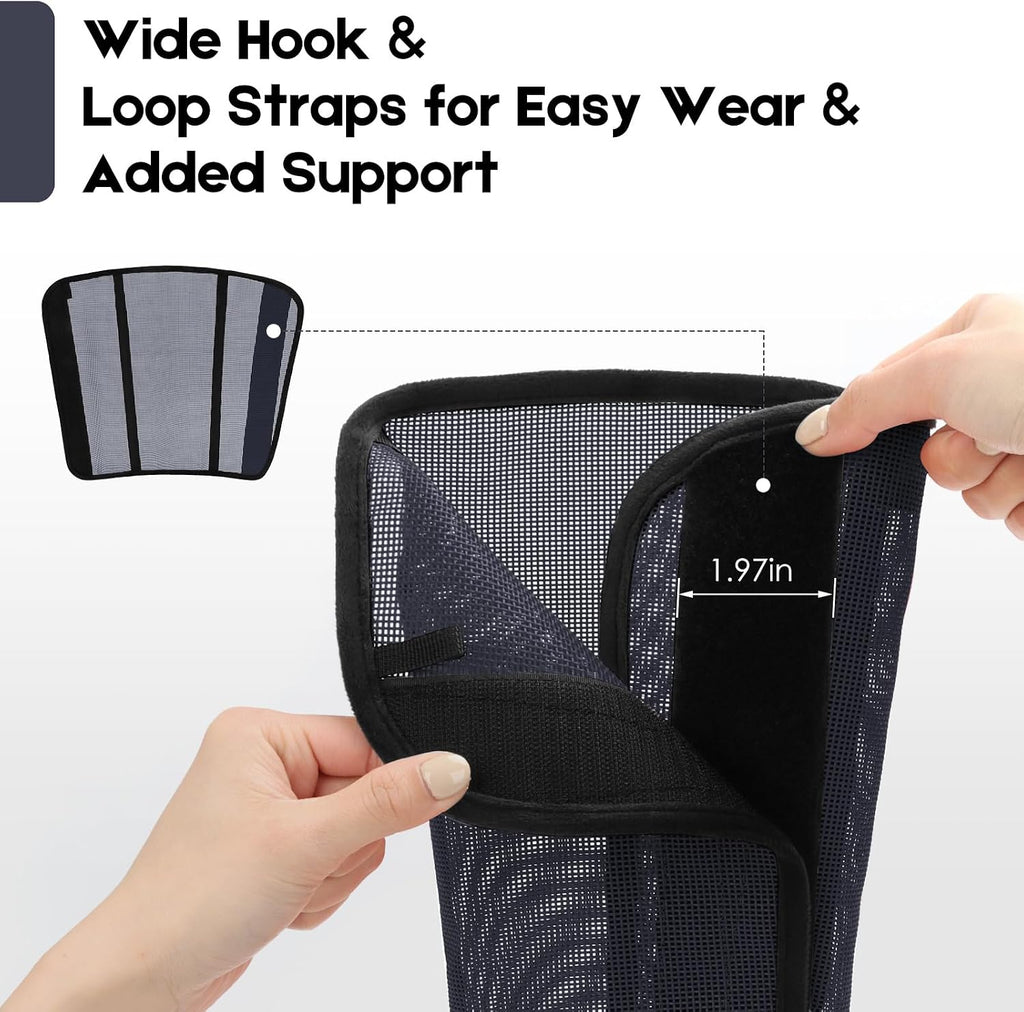 Fly Boots for Horses Set of 4 – Innovative Curved-Edge Design, Anti-Sag Stays, Breathable Mesh Leg Protection