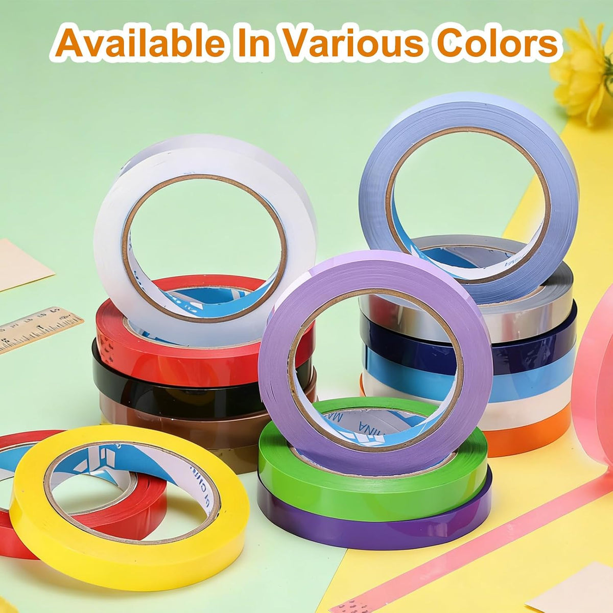 Poly Bag Sealing Tape, 9/16" x 100 Yard, Black