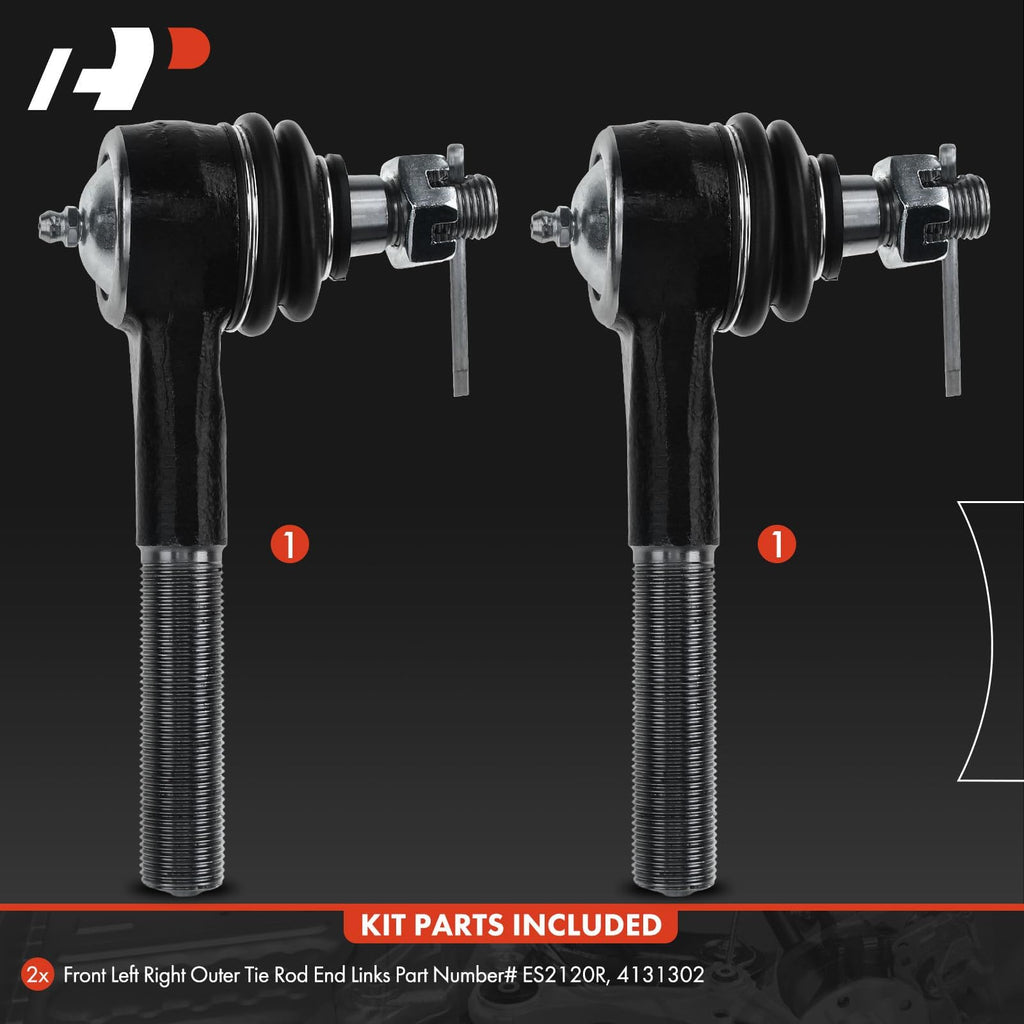 A-Premium 2 x Front Inner Outer Tie Rod Ends, Compatible with Dodge