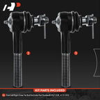 A-Premium 2 x Front Inner Outer Tie Rod Ends, Compatible with Dodge