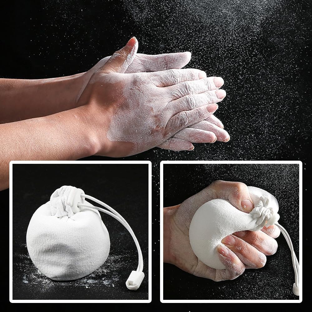 Climbing Chalk Bag for Rock Climbing - with Chalk Ball | Drawstring closure, Refillable chalk ball, Adjustable waist