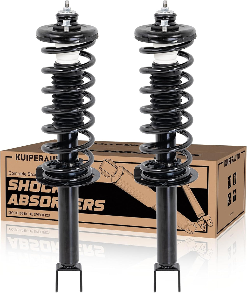 KUIPERAUTO 2PCS Rear Shock Absorbers & Coil Spring Assembly Compatible for Honda Accord 2013-2017 Replacement Struts Assembly 172984
