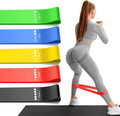 Resistance Bands for Working Out, 5 Levels Resistance Exercise Bands with Woven Bag, Bands for Working Out Women Men
