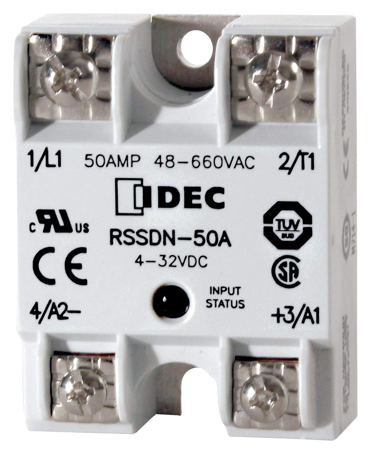 RSSDN-50A - Solid State Relay, SPST-NO, 50 A, 660 VAC, Panel, Screw, Zero Crossing (RSSDN-50A)