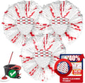 [2026 New Version] Mop Head Replacement - 40% More Cleaning Power, 3 Pack Spin Mop Replacement Head for Easy Wring