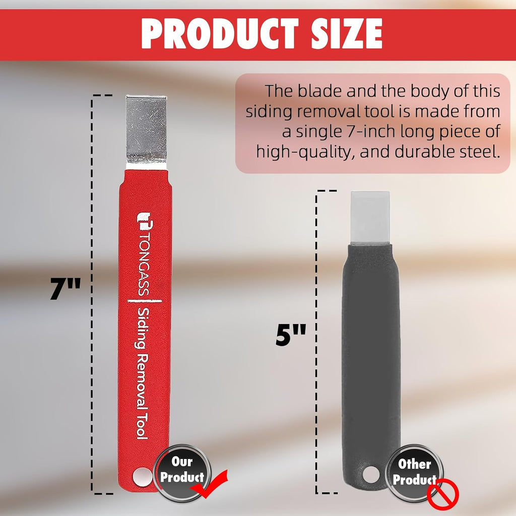 7-Inch Vinyl Siding Removal Tool with Extra Long Handle