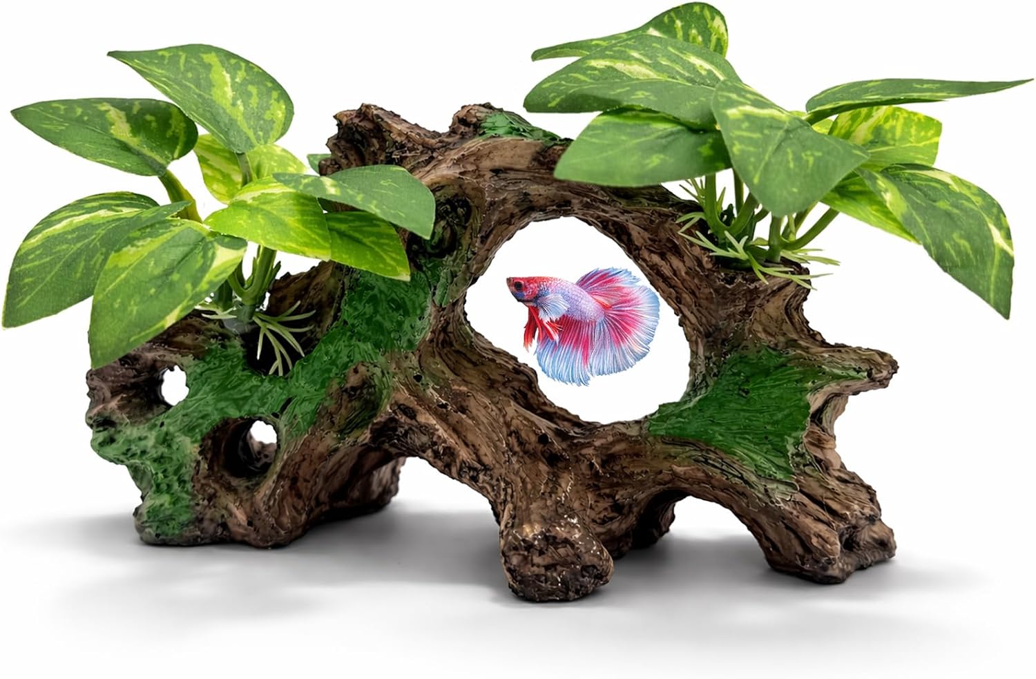 Aquarium Decorations Cave Silk Aquarium Plants Betta Fish Tank Decor | Soft & Safe Fish Tank Accessories, Aquarium