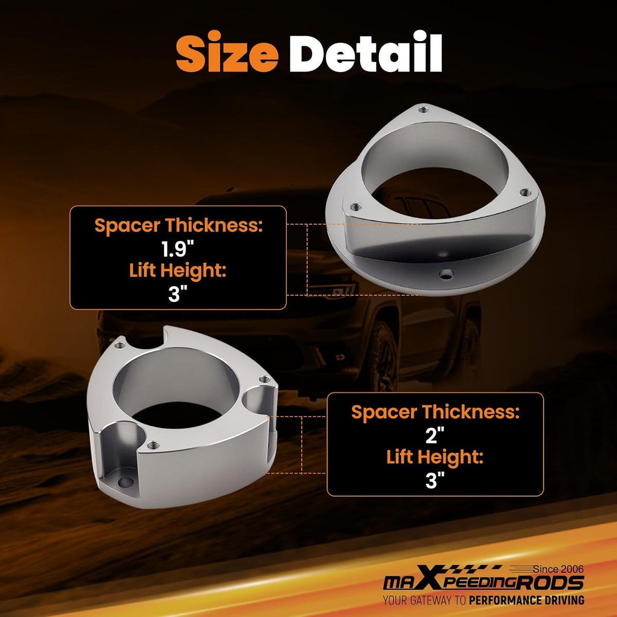 maXpeedingrods 3" Lift Kit for Subaru Forester 1998-2008 Impreza 2002-2007