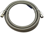 1/4" COMP X 1/4" COMP 72" Stainless Steel Hose for Refrigerators 1406RFSS