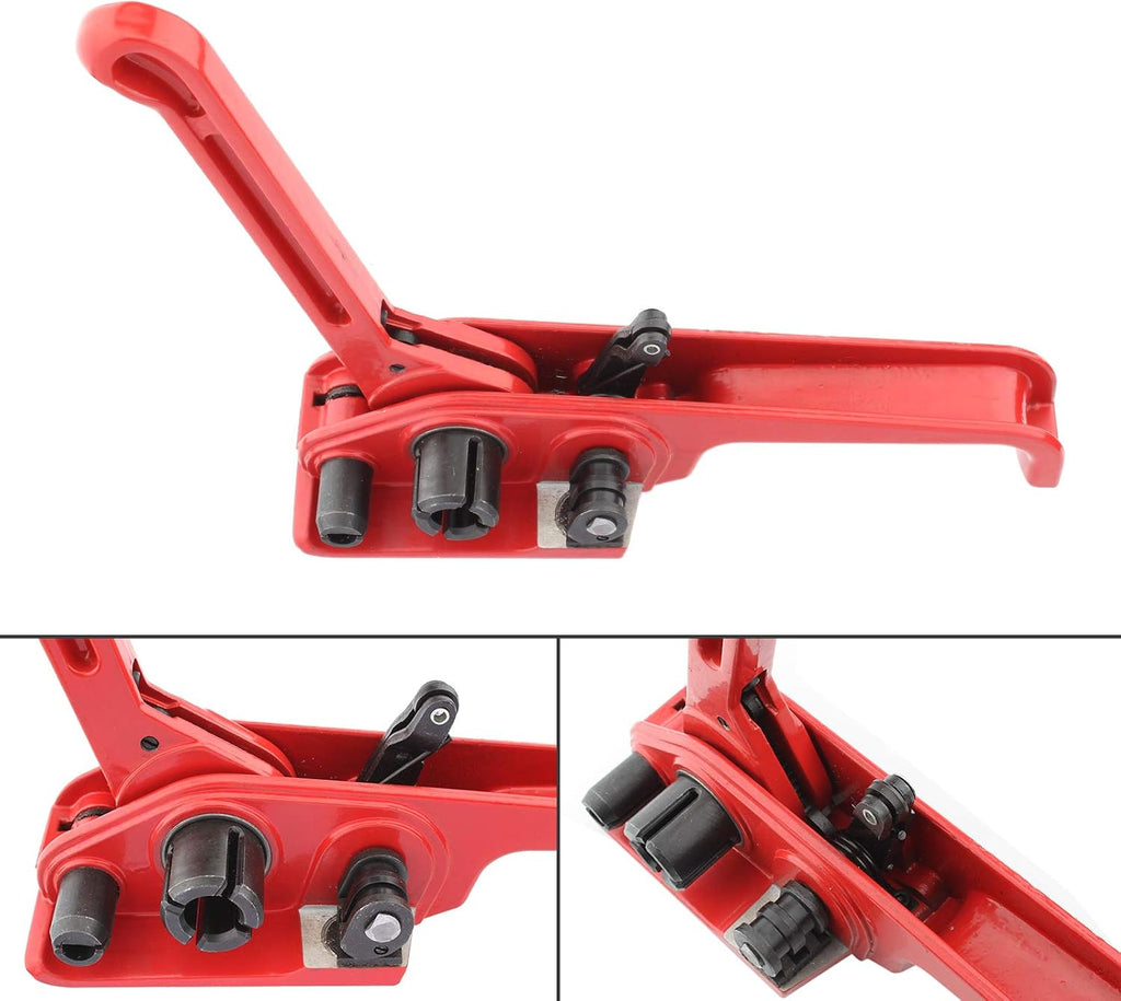Pallet Packaging Strapping Banding Kit, Heavy Duty Manual 4 in 1 PET/PP | Manual Strapping Tools Packing Machine Set