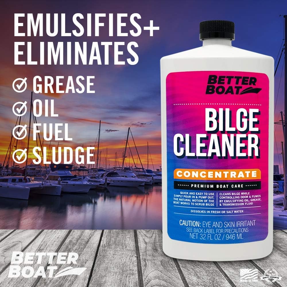 Premium Boat Bilge Cleaner, Marine Concentrate for Heavy Duty Cleaning