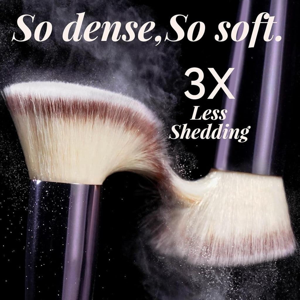 Makeup Brush Set 18 Pcs Professional Foundation Powder Concealers Eyeshadow Blush Synthetic Makeup Brushes with