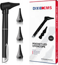 Basic Medical Pocket Size Otoscope with LED Light, Clip and 4 Specula Sizes for Students, EMTs, Nurses, Doctors, and