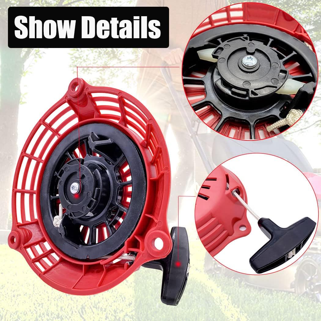 GCV160 Pull Start Recoil Starter Compatible with Honda GCV135 GCV160 EN2000 HRU19 GC135 GC160 Engine Lawn Mower Pressure Washer Parts