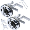 Boat Cam Latch Stainless Steel 316 Marine Hatch Cam Latch Style, Flush Pull Mount Includes Installation Screws Marine Hatch Deck Hardware Ideal for Ships, Yachts, RVs 1 Pcs/2Pcs/Lock/Non-Lock